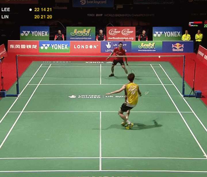 日本羽毛球队鏖战韩国羽毛球队，陶菲克统治全场